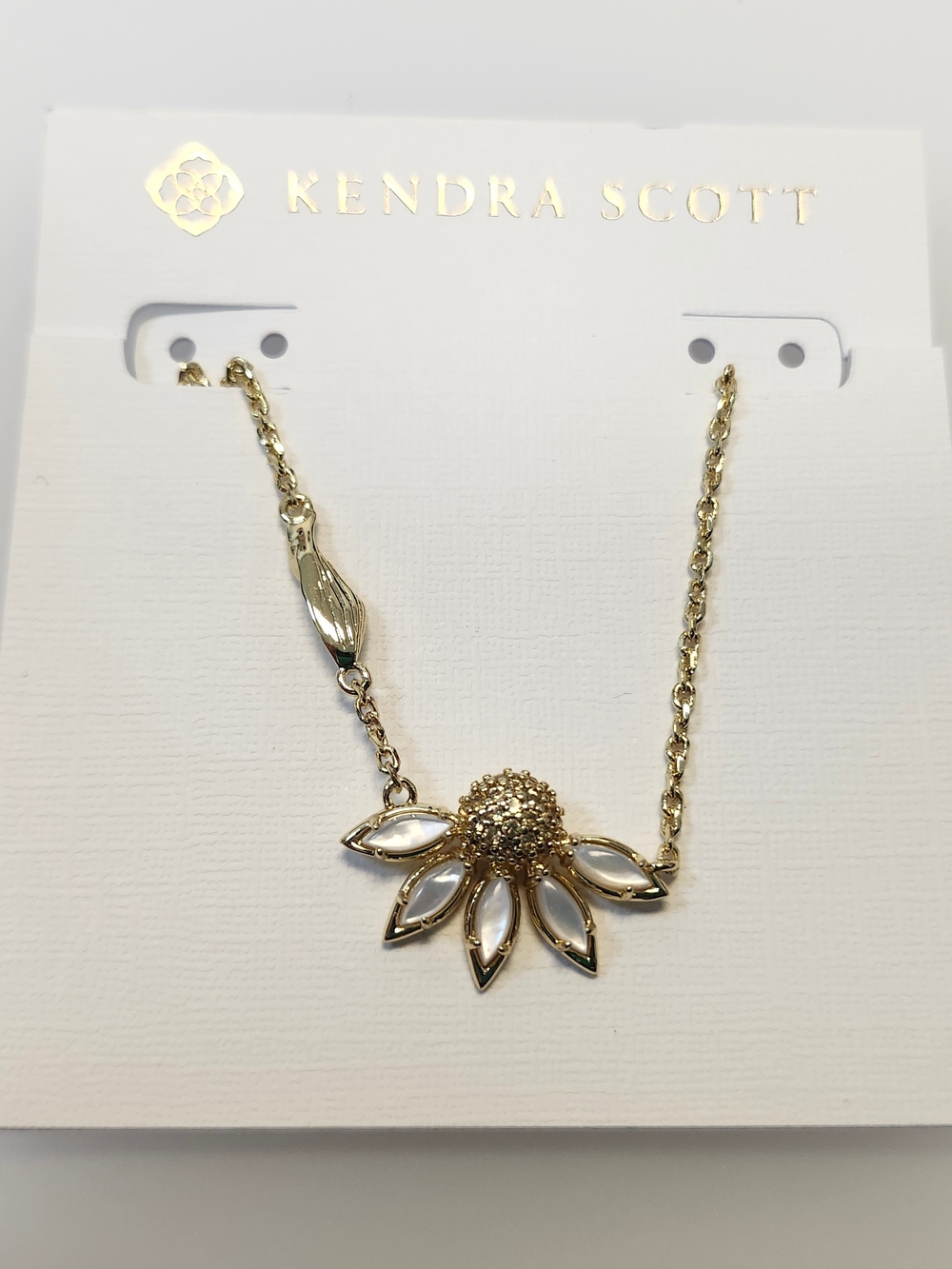NWT Kendra Scott Gold-Tone Anya Short Pendant Necklace